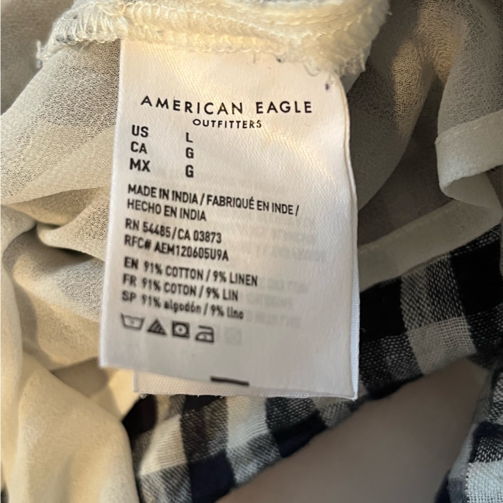American Eagle Outfitters Black and White Checkered Mini Skirt - Picture 3 of 10